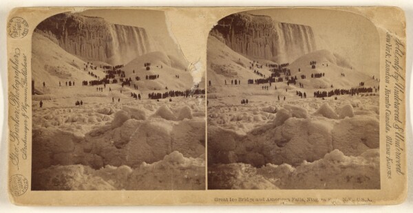 George Barker, Great Ice Bridge and American Falls, Niagara Falls, N.Y., U.S.A.