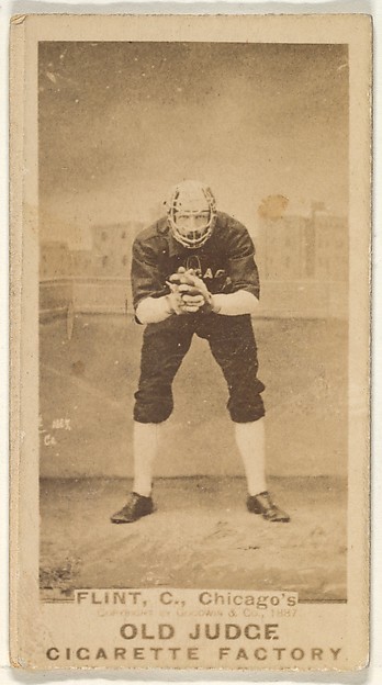 Goodwin & Company, Frank Sylvester "Silver" Flint, Catcher, Chicago, from the Old Judge series (N172) for Old Judge Cigarettes