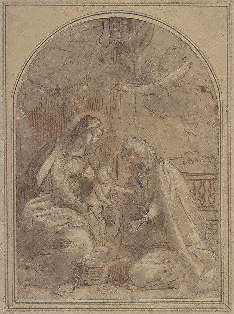 Anonymous, Italian, 16th century, Virgin and Child with Saint Anna