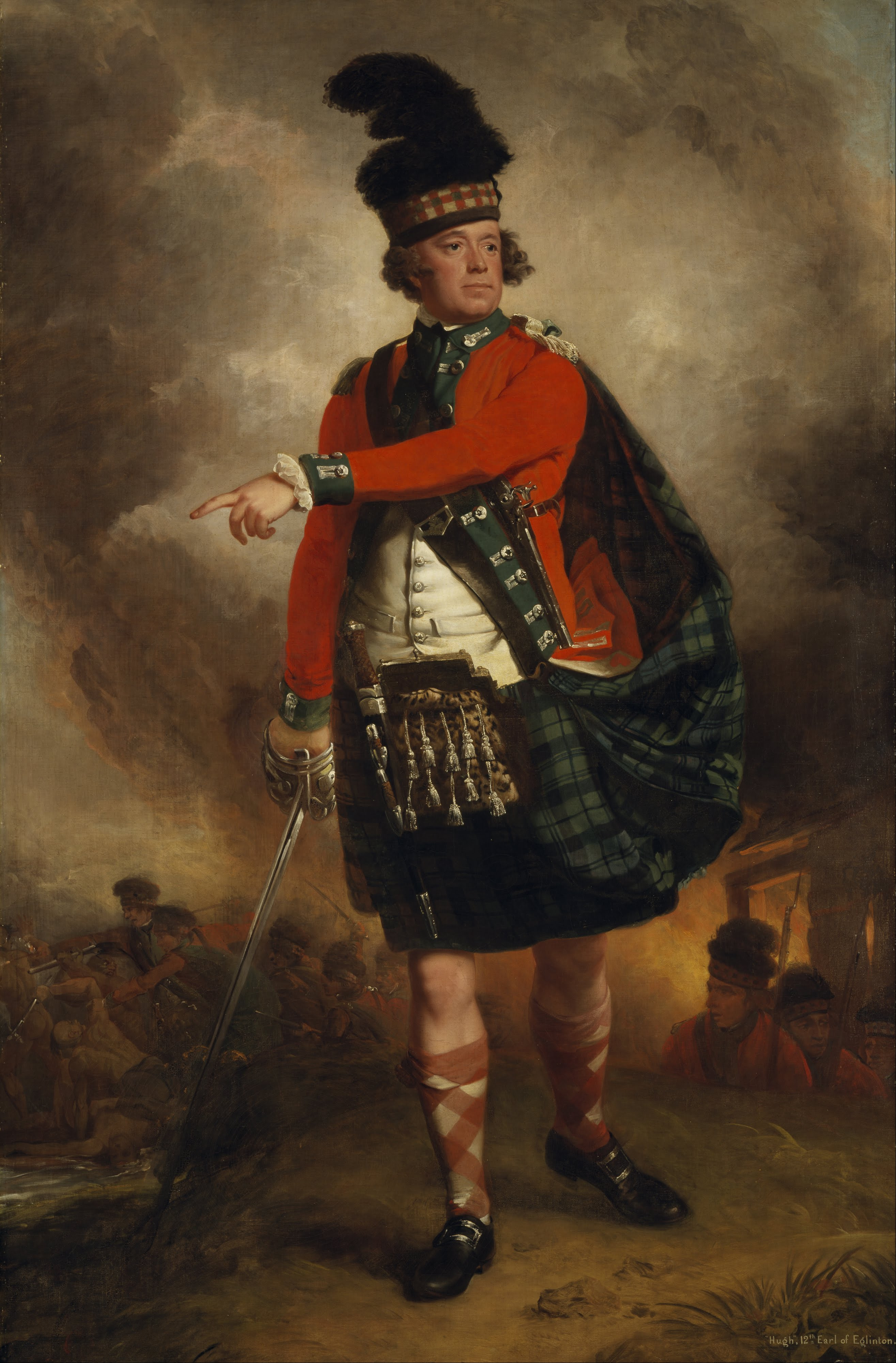 John Singleton Copley, Hugh Montgomerie, 12th Earl of Eglinton. Soldier; Lord Lieutenant of Ayrshire