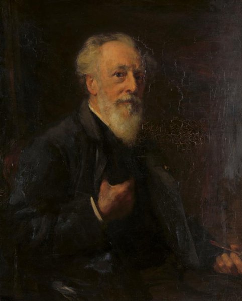 Pieter de Josselin de Jong, Portret van J.A.B. Stroebel (1821-1905), kunstschilder