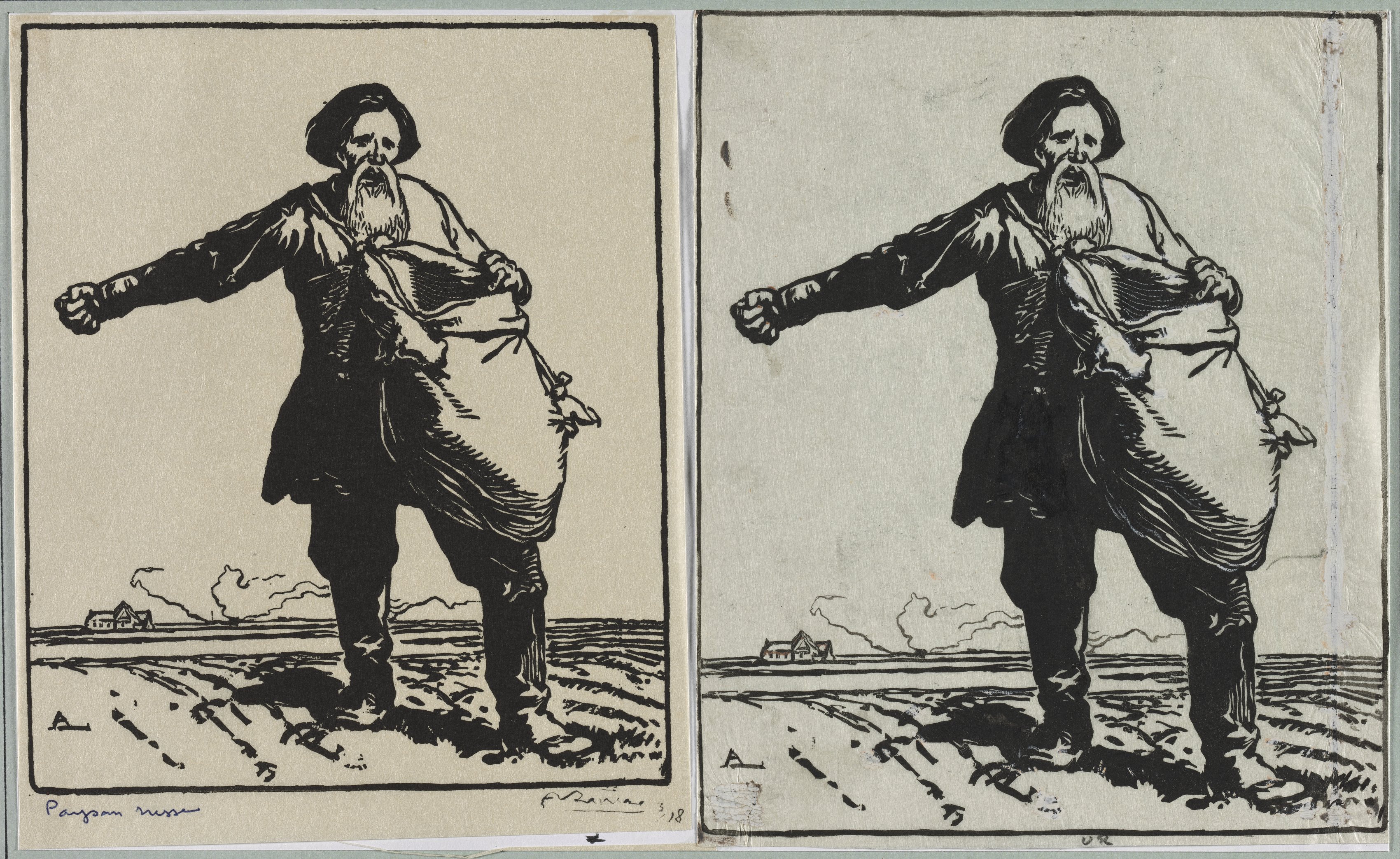 Auguste Louis Lepère, Paysan russe