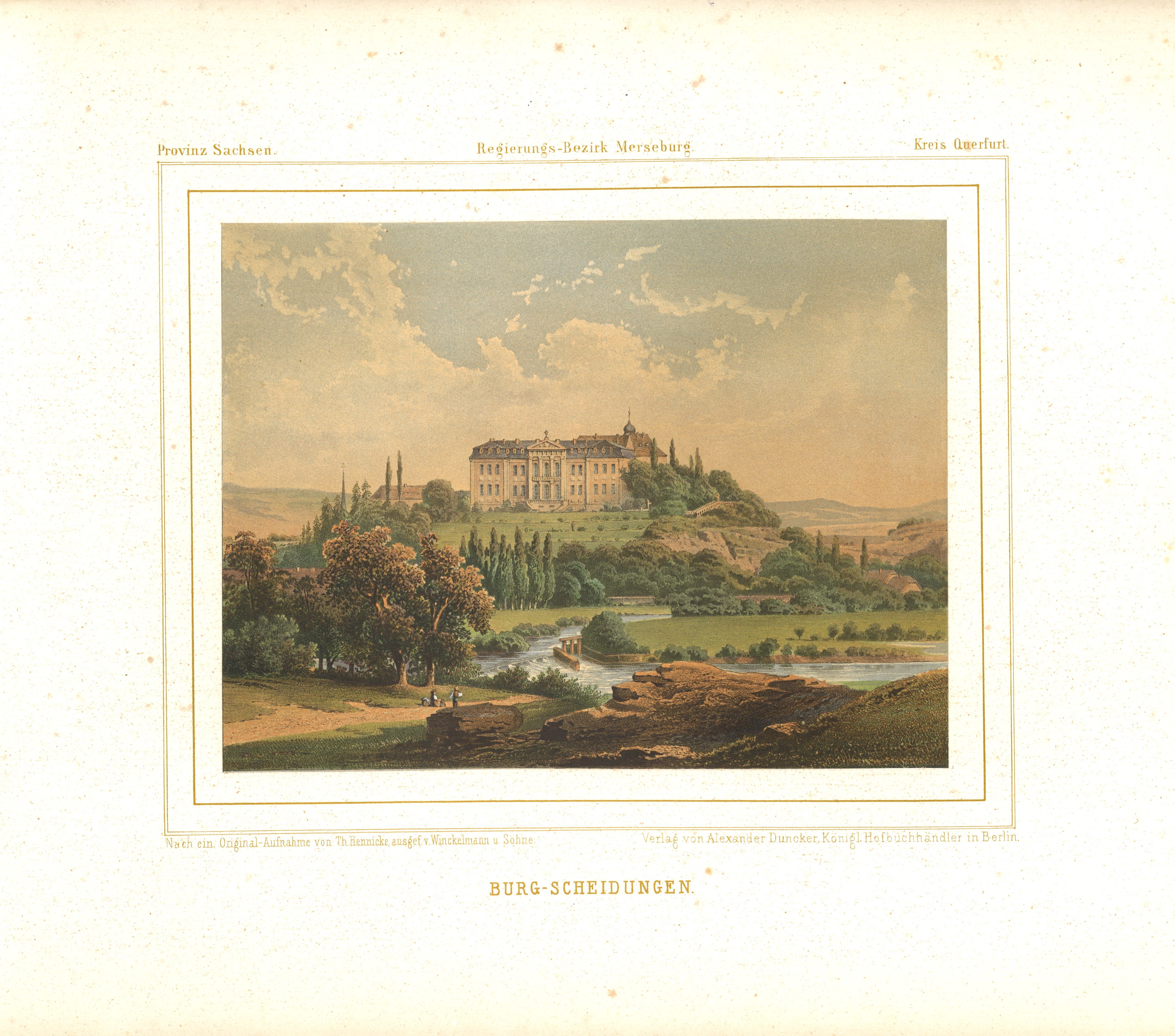 Winckelmann & Söhne (Verlag), Burgscheidungen (Kr. Querfurt): Schloss