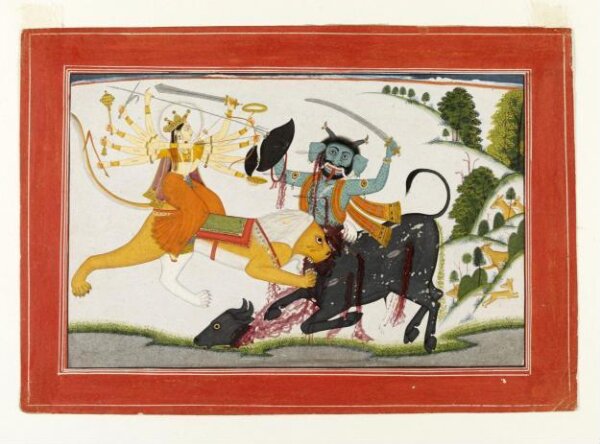 Unknown, Durga and Mahishasura
