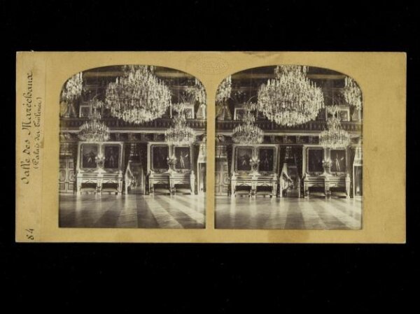 Unknown, Interior view of the Palais des Tuileries, Salle des Marechaux