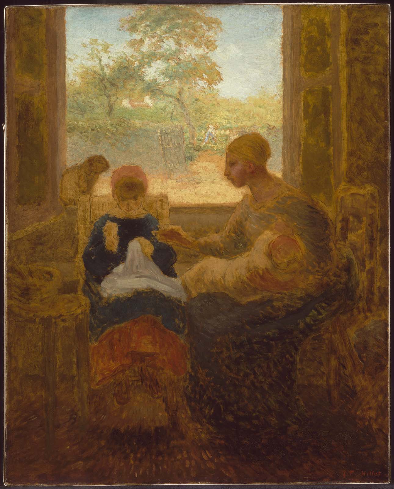 Jean-François Millet, Sewing Lesson