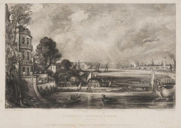 Constable, John RA, OPENING OF WATERLOO BRIDGE. JUNE. 18. 1817.