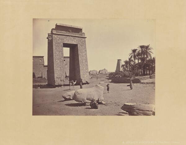 Adolphe Braun, Temple of Karnak, Egypt
