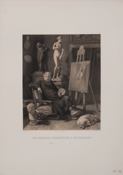 Adolph Kittendorff, Professor Lorentzen i sit atelier