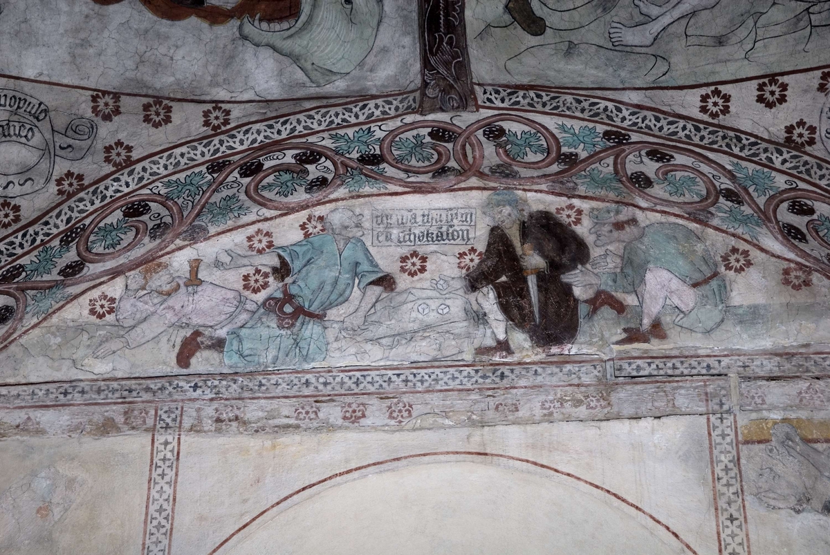 Bengt Backlund, Lime Painting in Harkberga Church, Uppland 2009