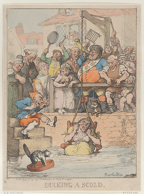 Thomas Rowlandson, Ducking a Scold
