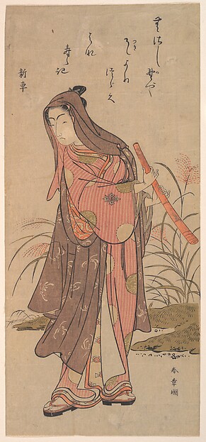 Katsukawa Shunshō　勝川春章, The Actor Ichikawa Monosuke (?) or Ichikawa Omezō in Female Role