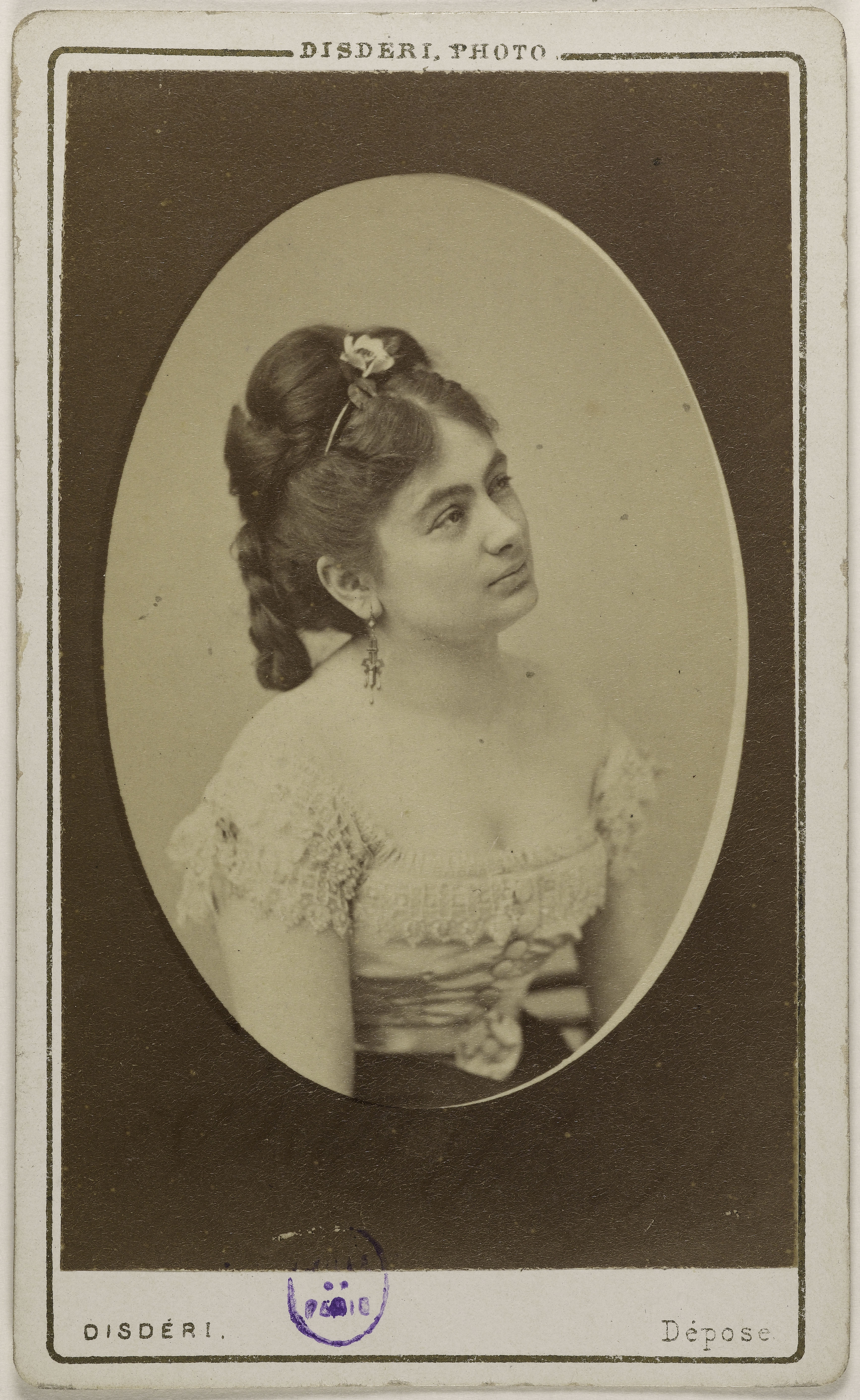 André-Adolphe-Eugène Disdéri, Portrait de Berger, Valérie, (actrice)