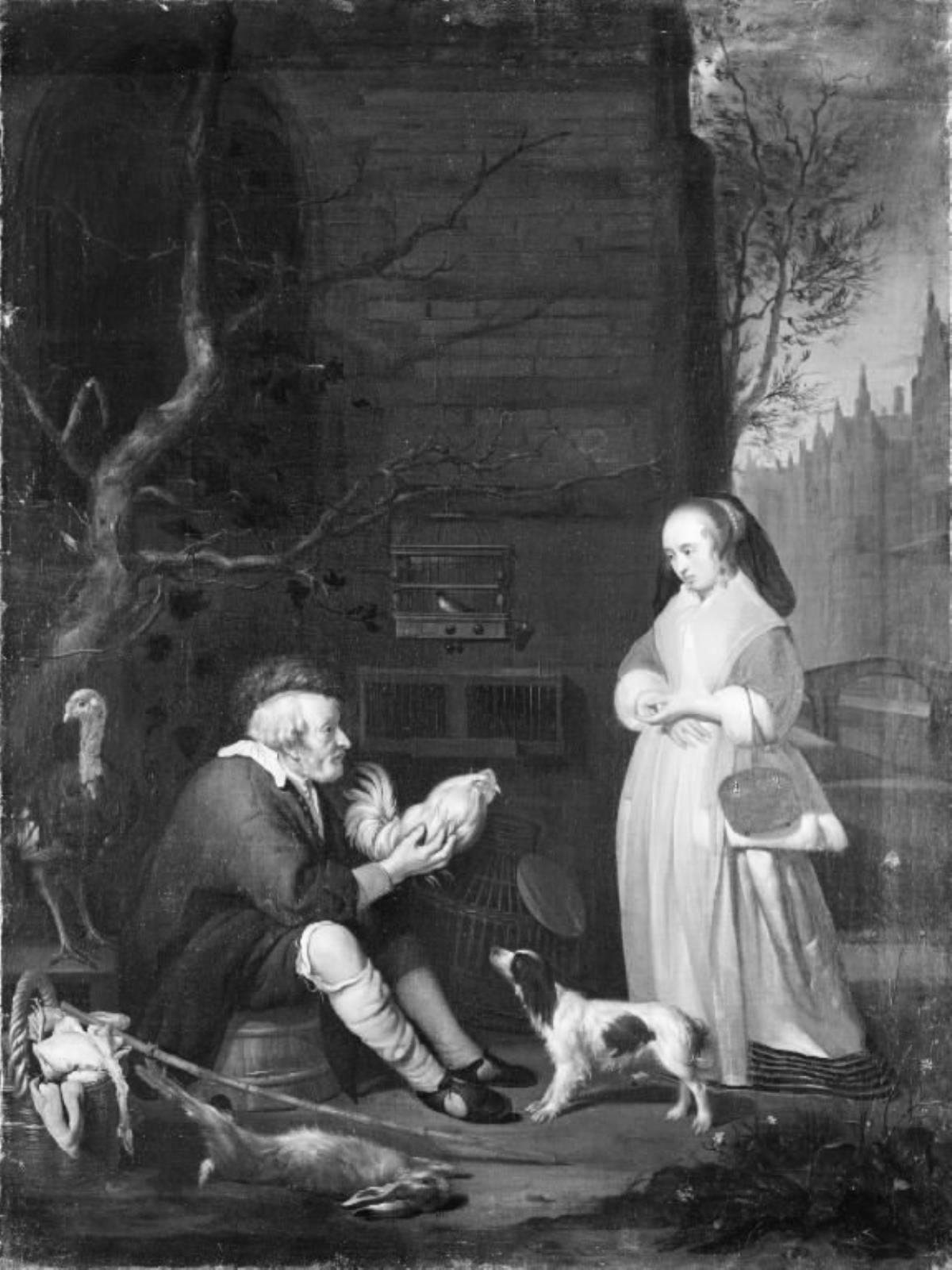 Willem van Mieris, En vildthandler