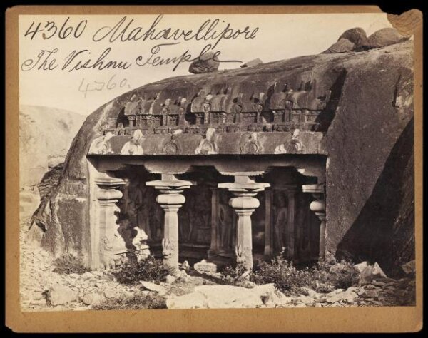 Francis Frith, Mahavellipore.  The Vishnu Temple