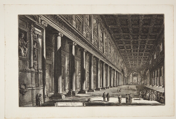Giovanni Battista Piranesi, Det indre af basilikaen Santa Maria Maggiore, Rom