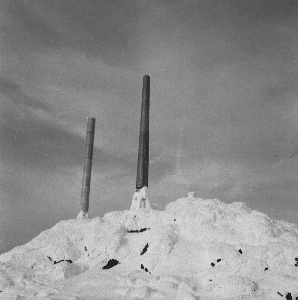 Per Magne Grue, Tynset, Tronfjell, Radiosender, Tårn, Vinter