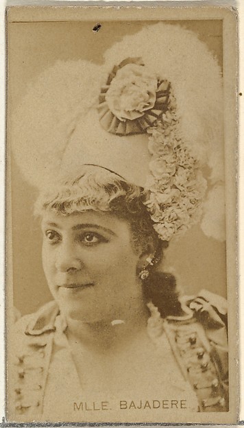 W. Duke, Sons & Co., Mlle. Bajadere, from the Actors and Actresses series (N145-8) issued by Duke Sons & Co. to promote Duke Cigarettes