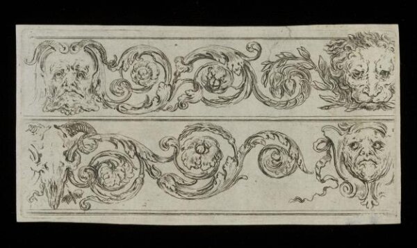 Stefano della Bella, Frises, feuillages et grotesques