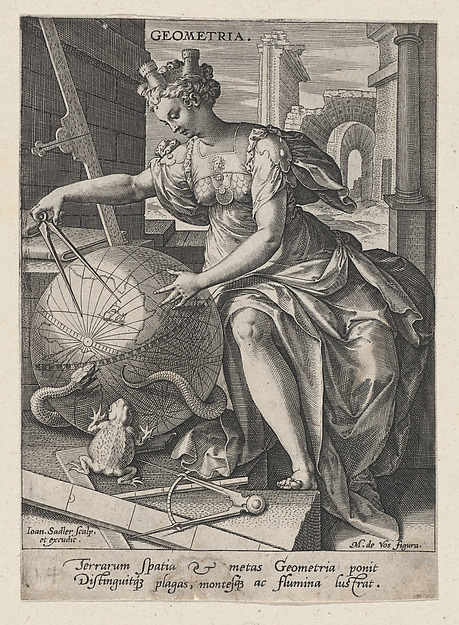 Johann Sadeler I, Geometria, from "The Seven Liberal Arts"