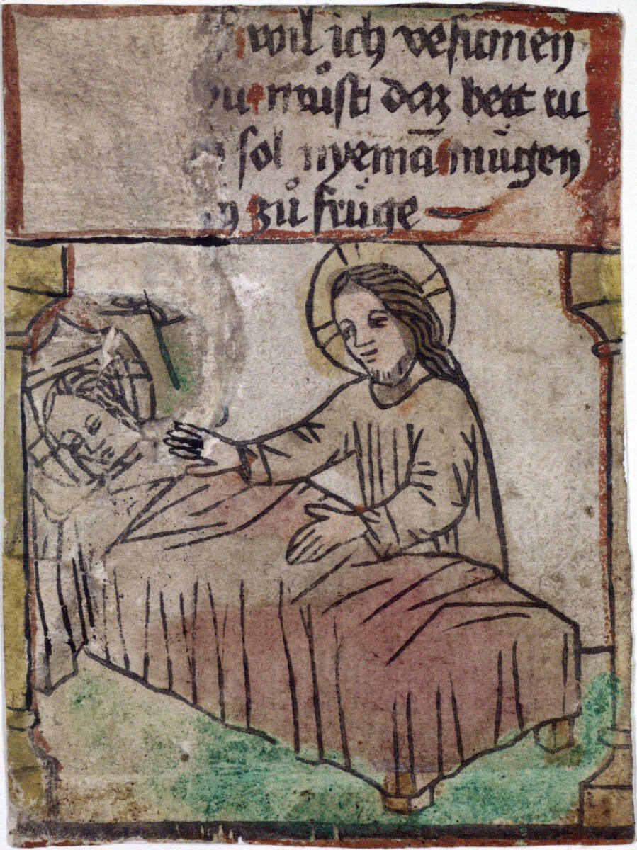 Anonym, Christus zieht die schlafende Seele aus ihrem Bett