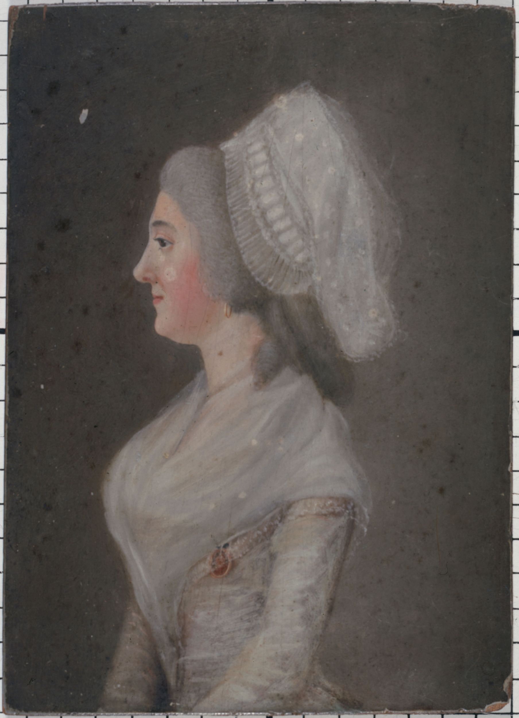 Anonyme, Portrait de femme d'époque révolutionnaire.