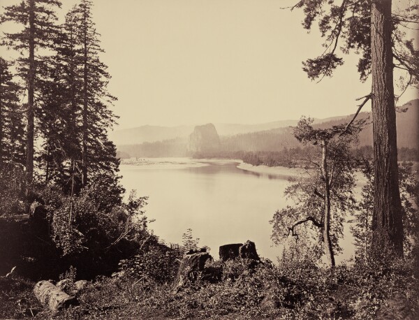 Carleton Watkins, Castle Rock, Columbia River