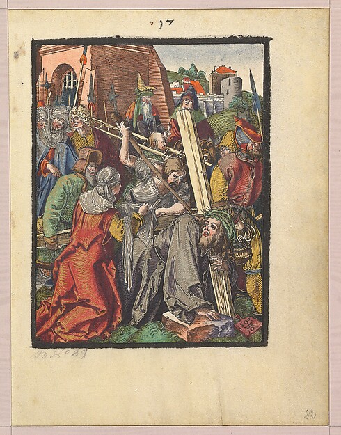 Albrecht Dürer, The Bearing of the Cross, from "The Small Woodcut Passion"