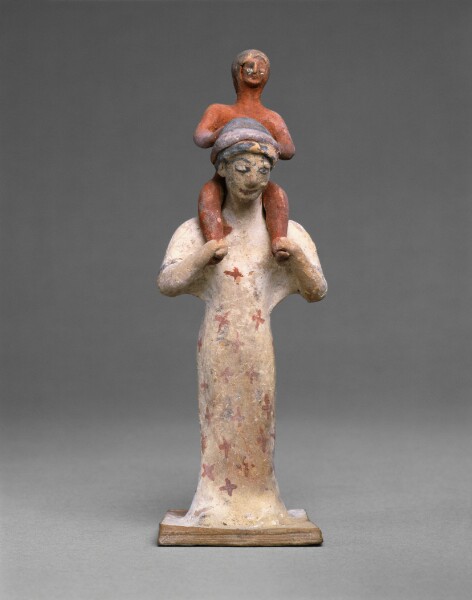 Unknown, Statuette of a Woman Carrying a Boy on Her Shoulders