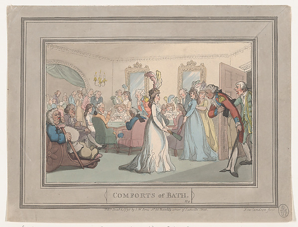 Thomas Rowlandson, Comforts of Bath, Plate 8