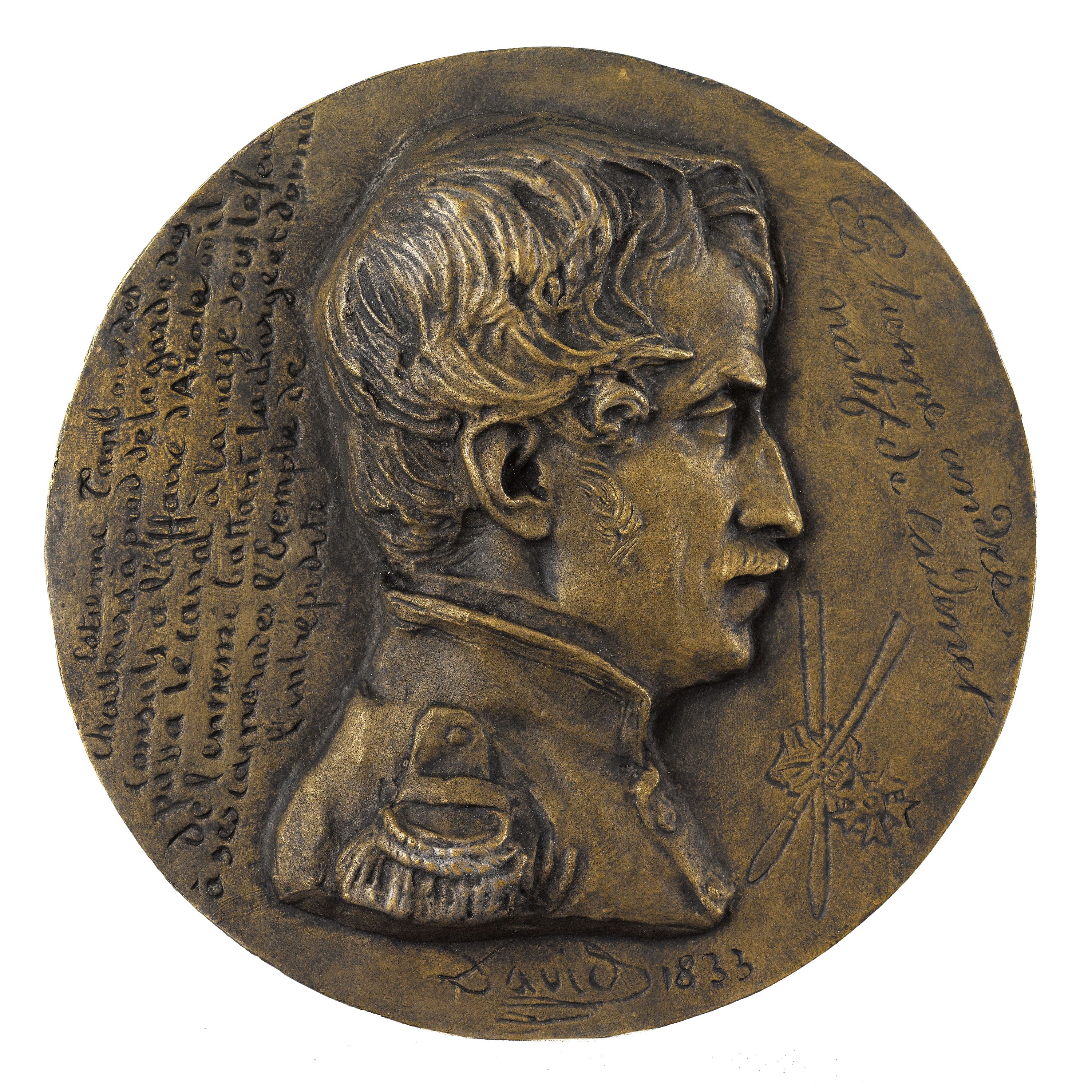 David d'Angers, Portrait d'André Estienne (1777-1837), Tambour d'Arcole