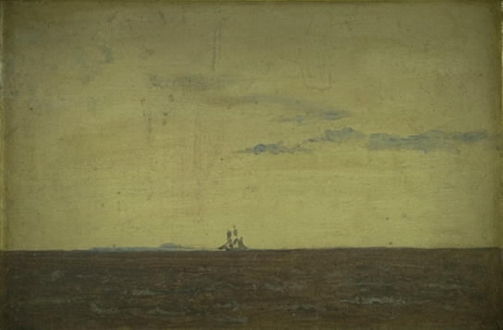 Christen Købke, Søstudie. Solnedgangshimmel