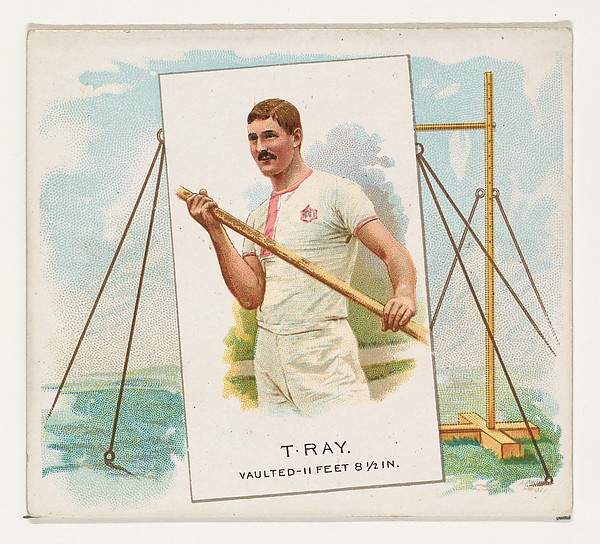 Allen & Ginter, T. Ray, Pole Vault, from World's Champions, Second Series (N43) for Allen & Ginter Cigarettes