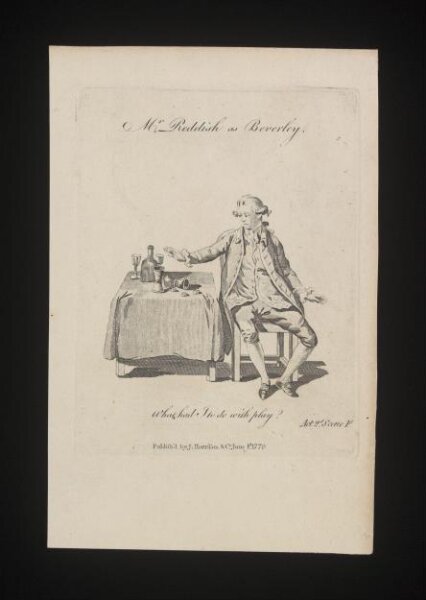 unknown, Mr Reddish as Beverley