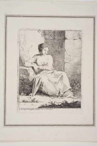 Angelica Kauffmann, A Seated Girl