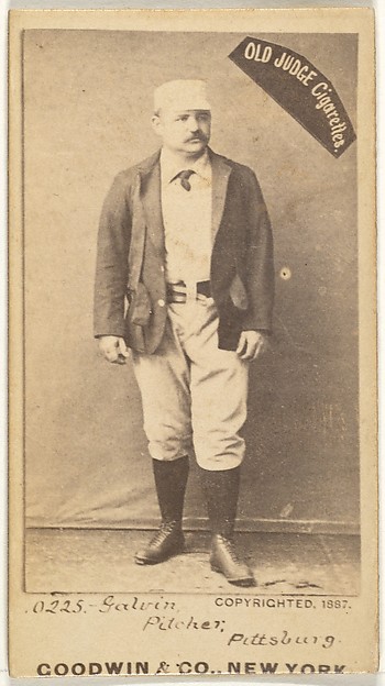 Goodwin & Company, James Francis "Pud" Galvin, Pitcher, Pittsburgh, from the Old Judge series (N172) for Old Judge Cigarettes