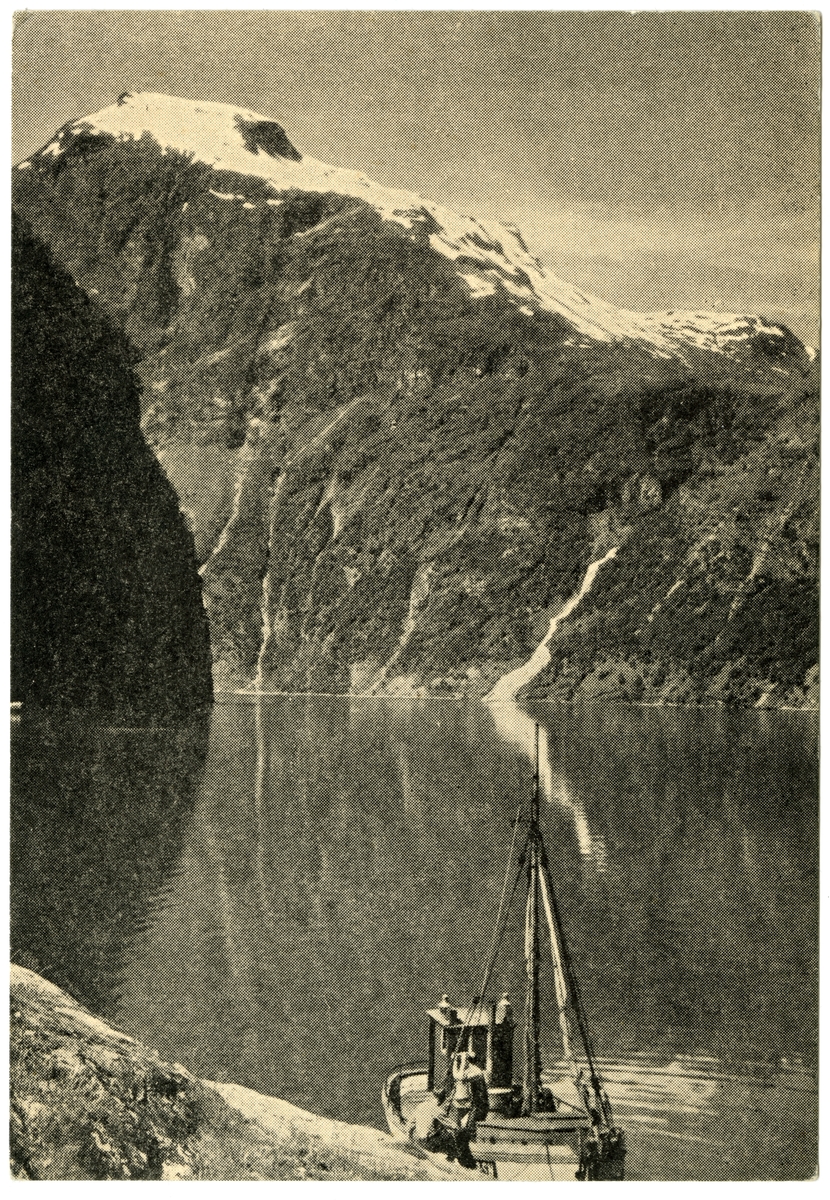 Anders Beer Wilse, Fjorden med Prekestolen. Geiranger.