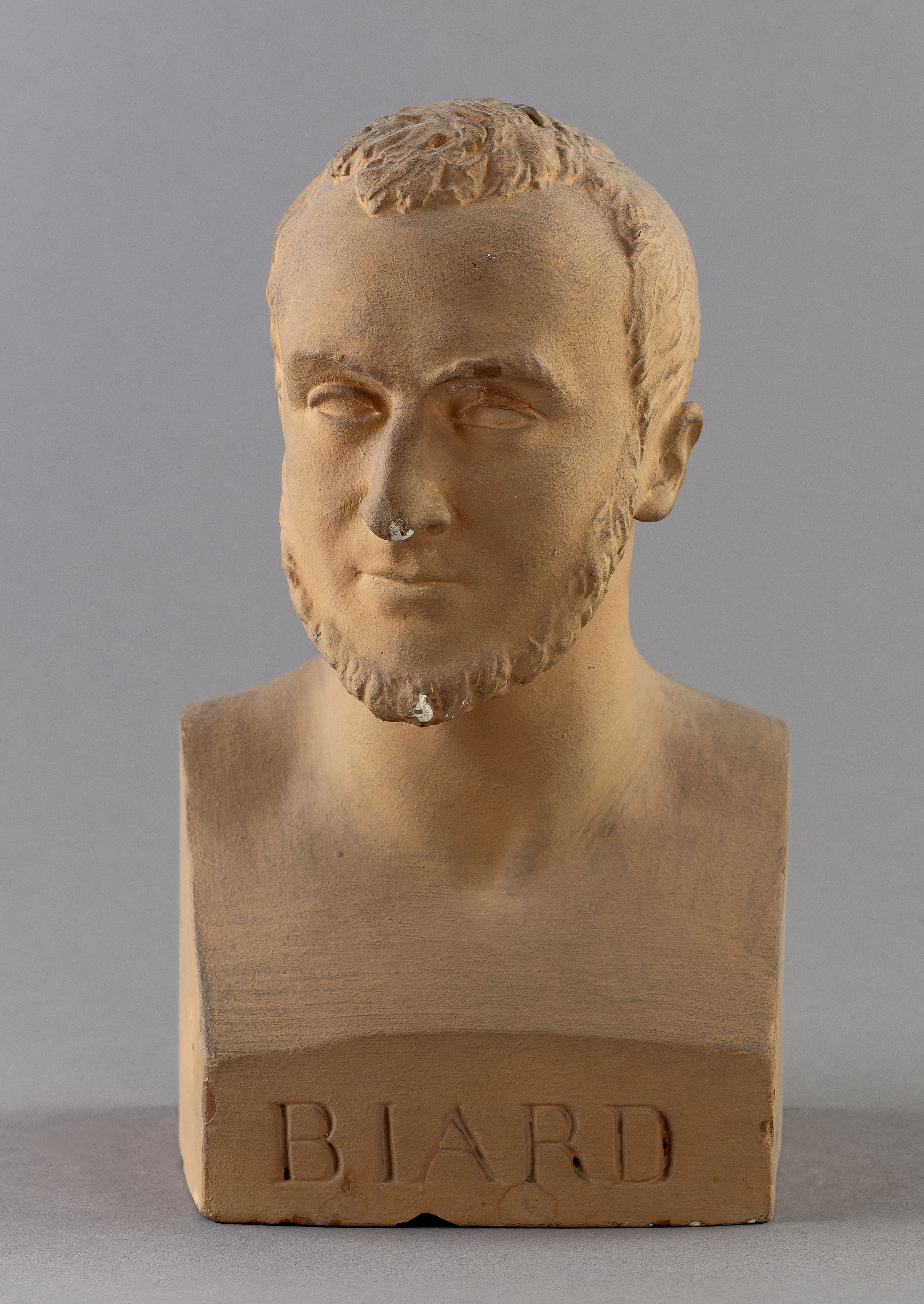 Jean Pierre Dantan, Portrait sérieux d'Auguste Biard (1798-1882), peintre