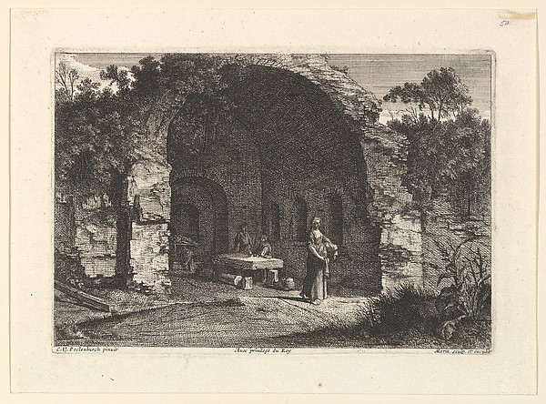 Jean Morin, La Caffarella (ou Grotte d'Egerie)