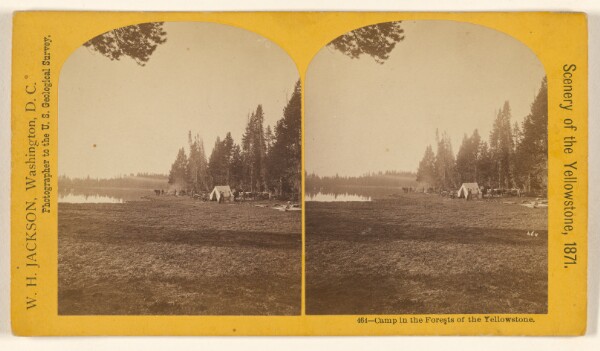 William Henry Jackson, Camp in the Forest of the Yellowstone.