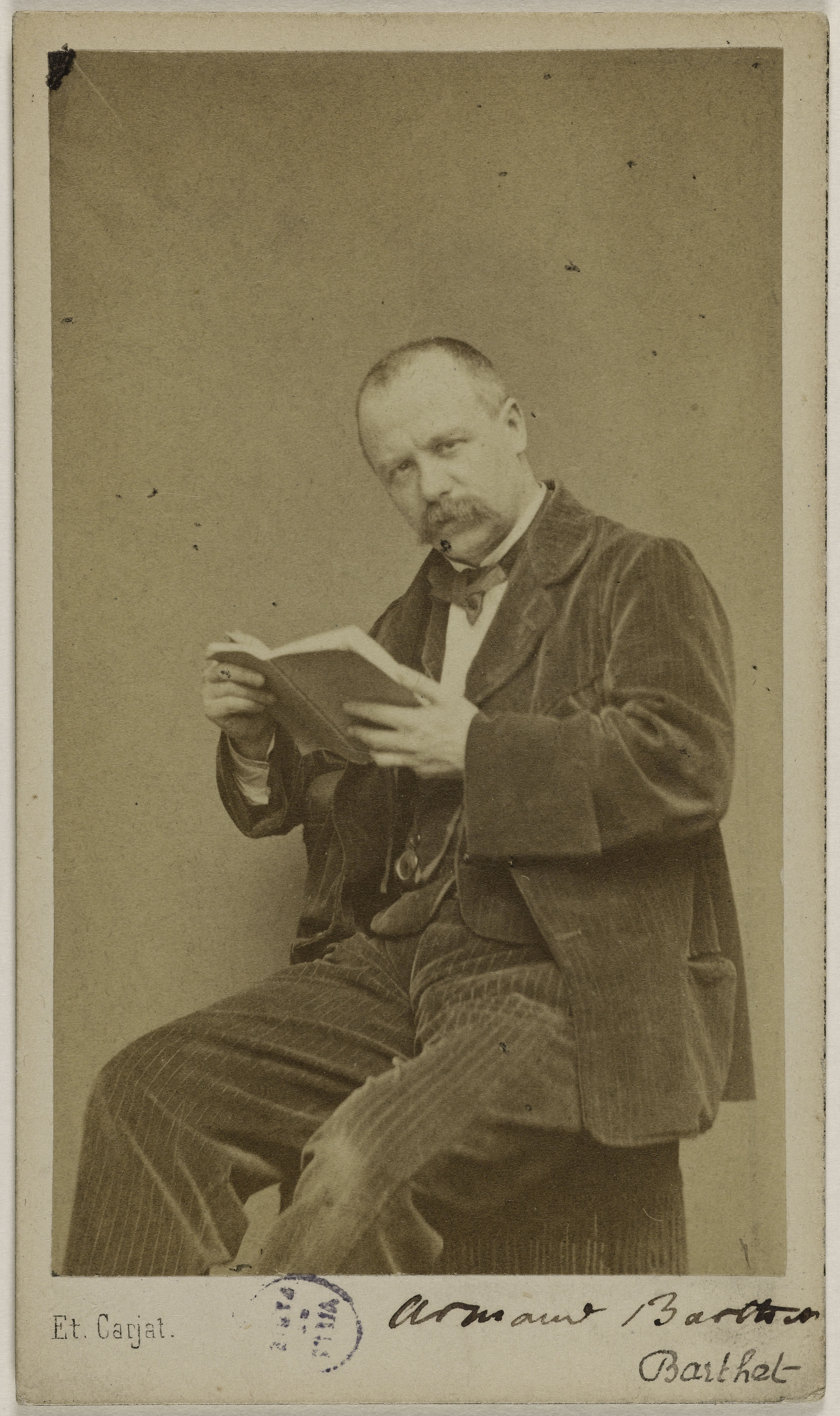 Etienne Carjat, Portrait de Barthet, Armand, (1820-1874), (Auteur dramatique, romancier et poète)