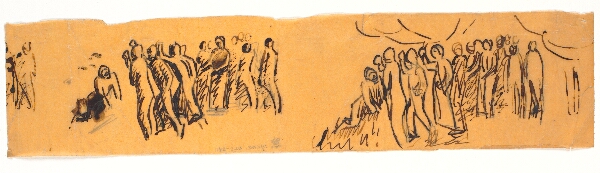 Niels Larsen Stevns, Kompositionsudkast til maleriet "Den blinde ved vejen råber efter Kristus", 1910