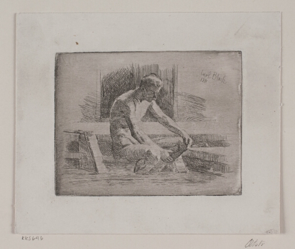 Carl Bloch, Lille badende mand
