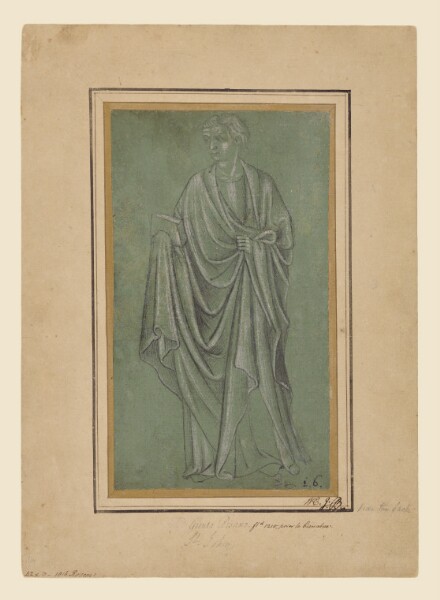 Unknown, A Draped Figure Holding a Book