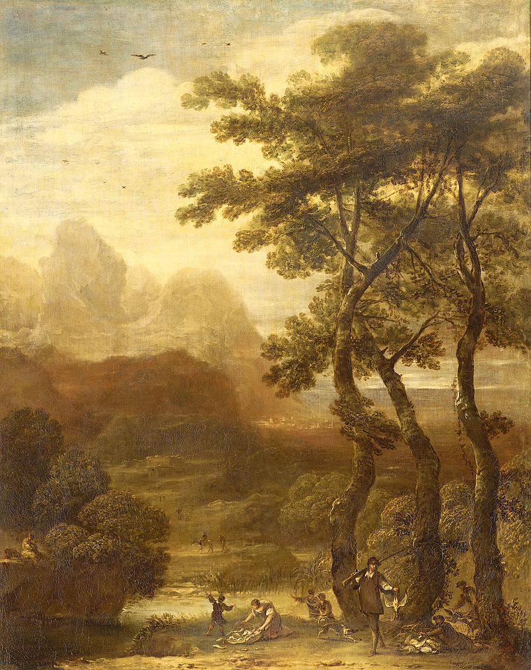 Ignacio de Iriarte, Landschap met jagers