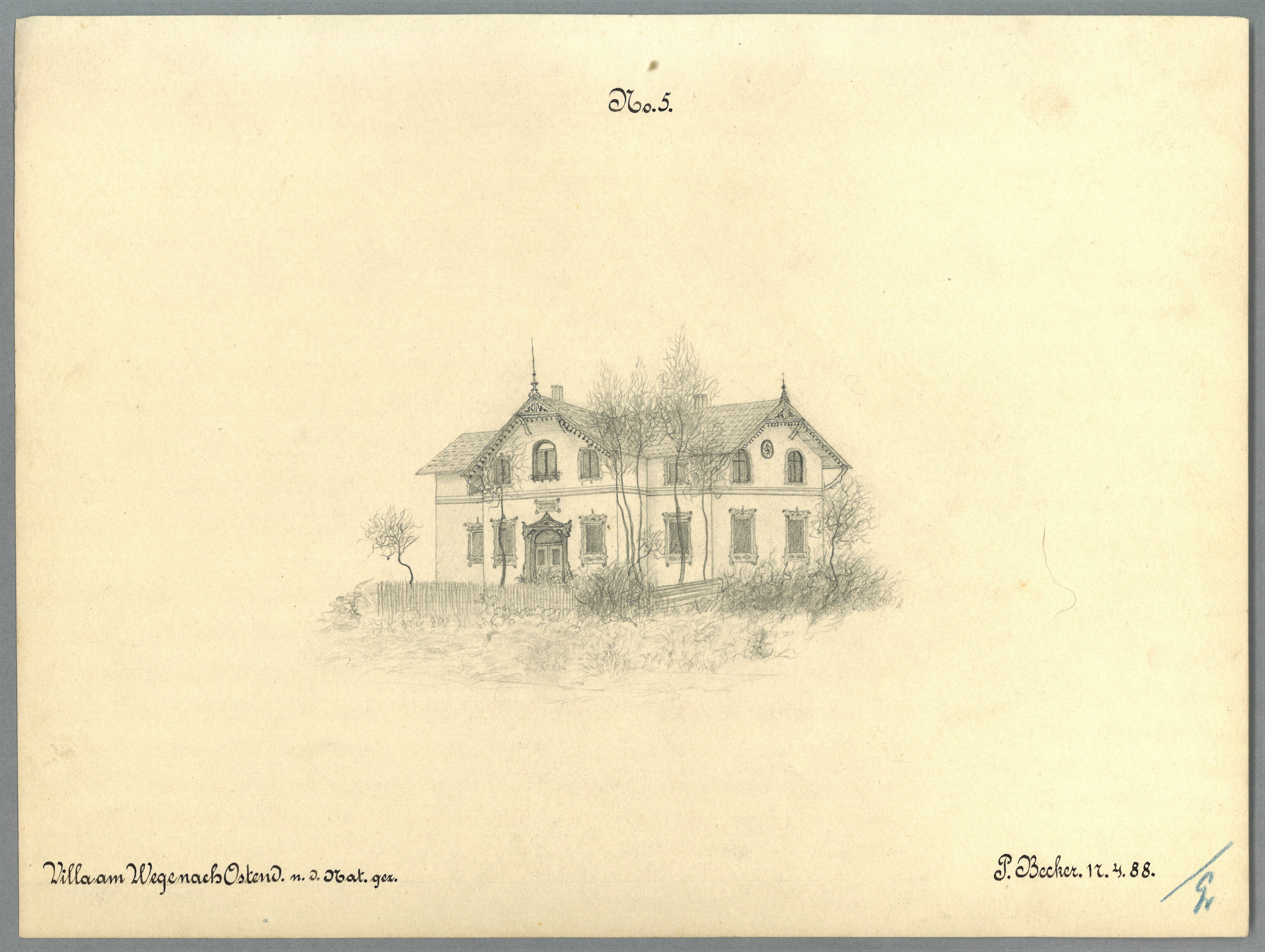 Paul Becker (Lehrer), Berlin-Oberschöneweide: Villa am Weg nach Ostend