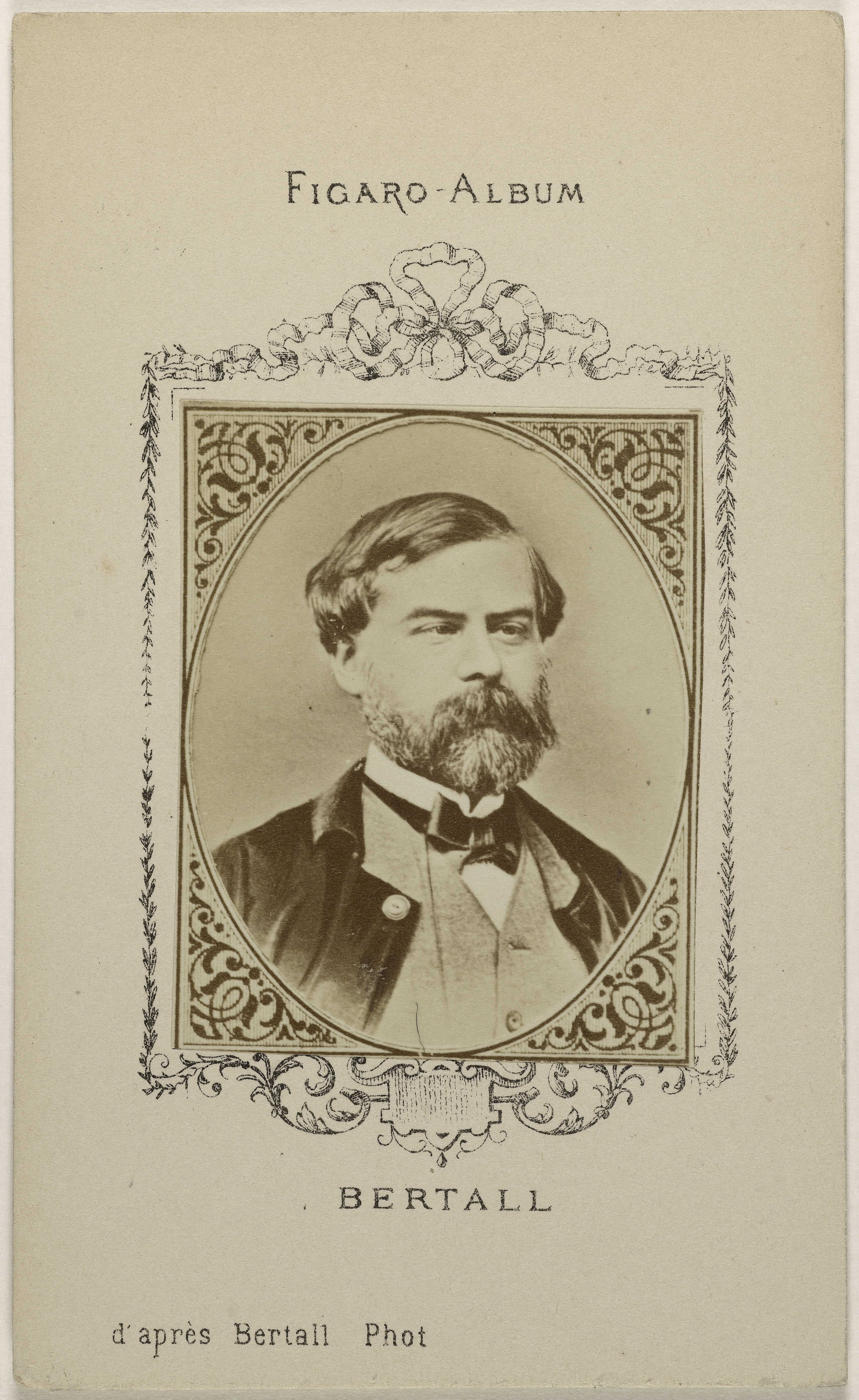 Bertall, Portrait de Bertall, (Charles Albert d'Arnoux, dit), (1820-1882), (dessinateur, caricaturiste, photographe)