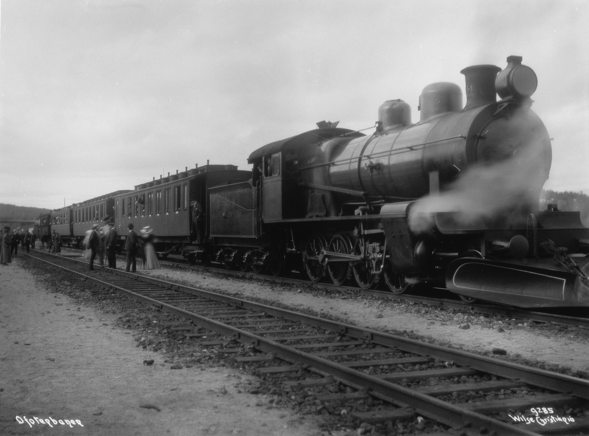 Anders Beer Wilse, Prot: Ofotentog ved Narvik Station 24/8 1908