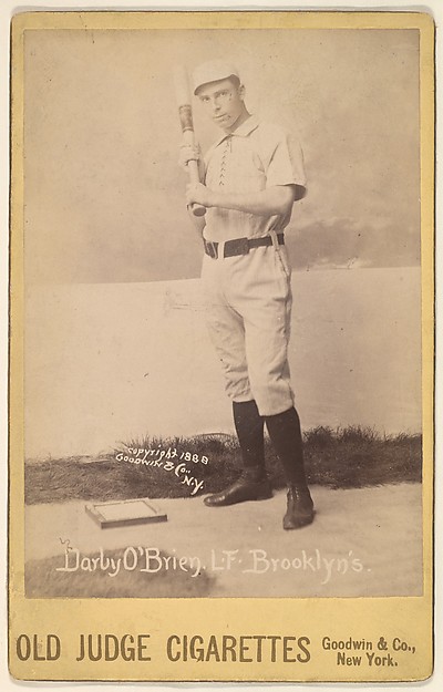 Goodwin & Company, Darby O'Brien, Left Field, Brooklyn, from the series Old Judge Cigarettes