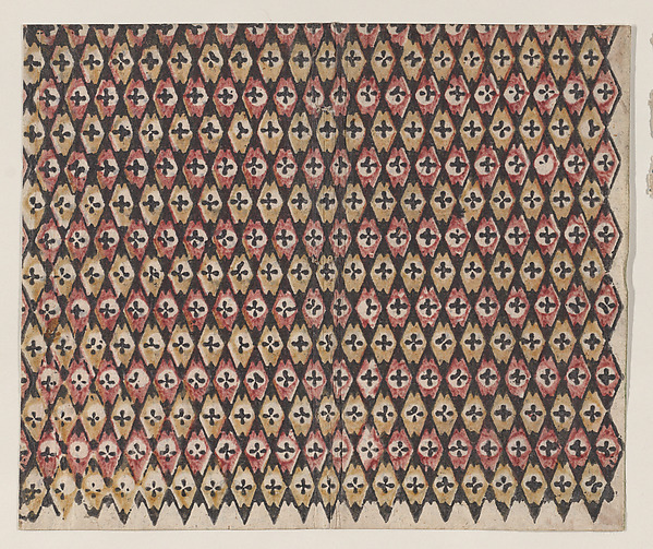 Anonymous, Sheet with overall diamond pattern